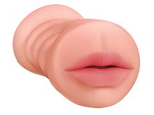 Реалистичный мастурбатор рот-вагина с вибро 