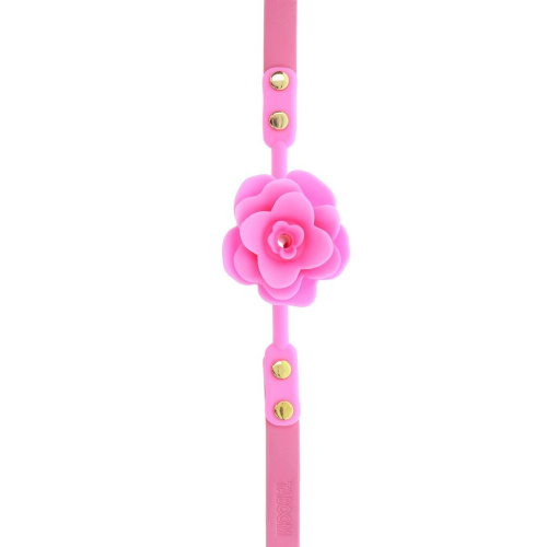 Кляп силиконовый Розочка Taboom Rose Ball Gag, розовый 17404 фото 2