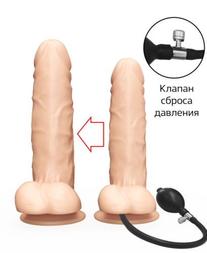 Надувной фаллоимитатор 171303 ru фото 4