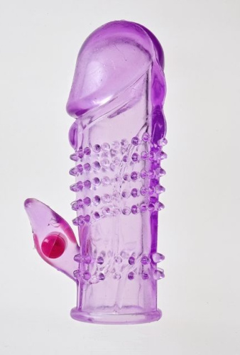 00113 B-3 ST Насадка на фаллос с вибрацией фиолетовая