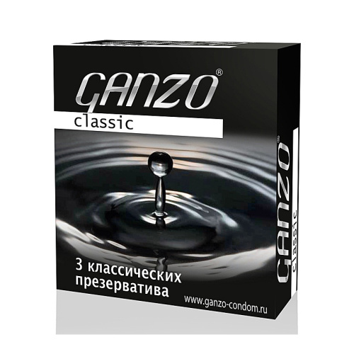 ПРЕЗЕРВАТИВЫ GANZO CLASSIC №3 КЛАССИЧЕСКИЕ -1 УП (3 ШТ) фото 2