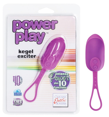 Вибро-яйцо "Power play kegel exciter", цвет фиолетовый фото 2