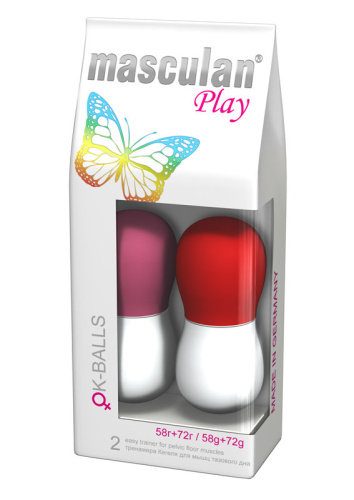 АКЦИЯ!00016 MS Вагинальные шарики Masculan Play ok-Balls 58г+72гг.