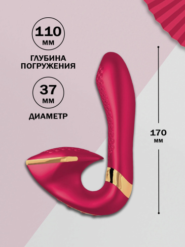 SOYO Вибростимулятор для клитора и зоны G с двумя независимыми моторами SH-SOYO-401 фото 4