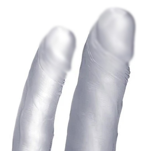 Фаллоимитатор на присоске двойного проникновения, прозрачный фото 3