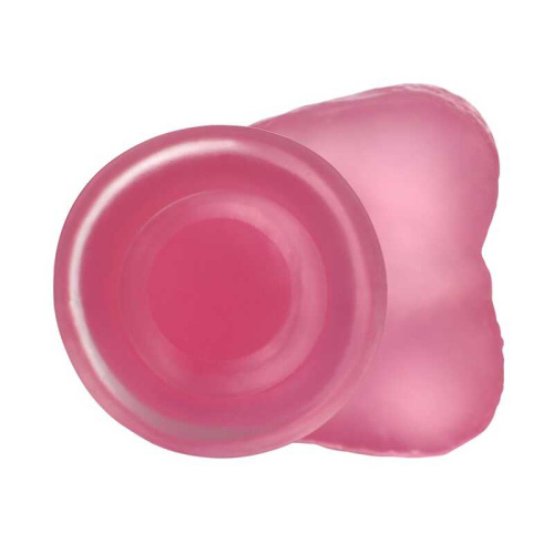 Фаллоимитатор на присоске 6" Jelly Studs Crystal Dildo Small, розовый 3102 LV фото 5