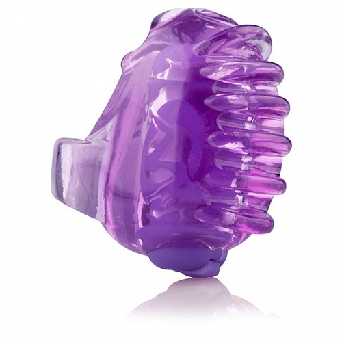 Пурпурный прозрачный стимулятор на палец
