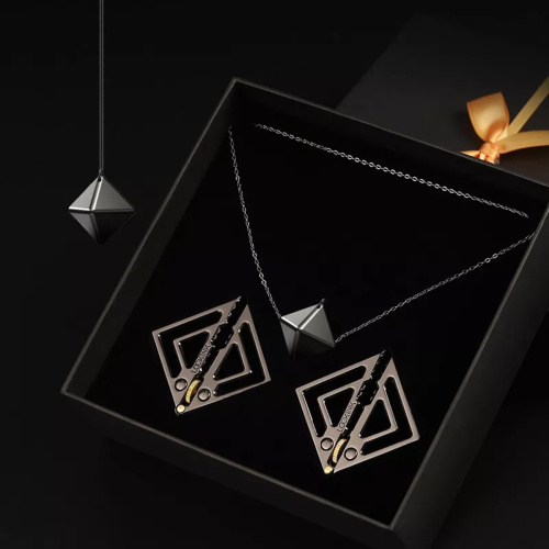 Дизайнерские зажимы на соски с подвеской LOCKINK  012-B-ZH фото 4