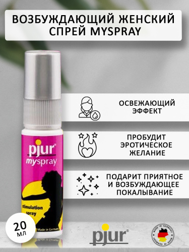 Возбуждающий женский спрей "Myspray", 20 мл фото 2