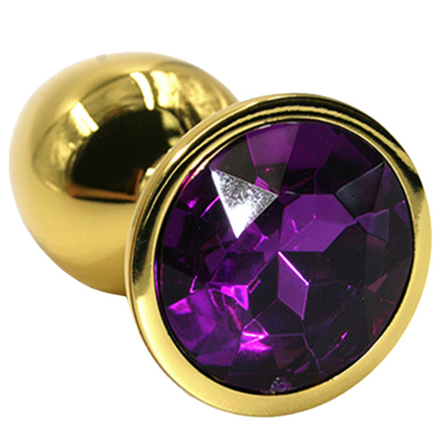 Мини-плаг с кристаллом цвета фиолетовый Rosebud S 004 RY фото 3