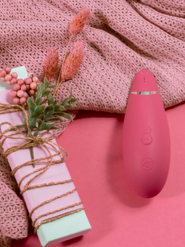 Бесконтактный клиторальный стимулятор Womanizer Premium 2 розовый фото 9