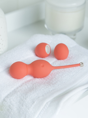 We-Vibe Вагинальные виброшарики Bloom, coral фото 6