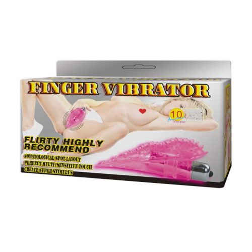 Клиторальный стимулятор Finger Vibrator, розовый фото 7