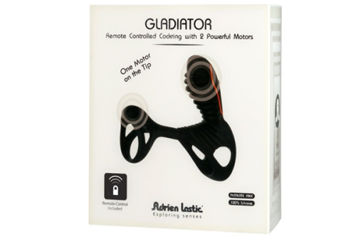 Вибронасадка с пультом управления "Gladiator", черная фото 2
