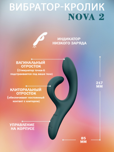 WE-VIBE Date Night Set Набор для пар (Вибратор Nova 2 + виброкольцо Pivot) фото 5