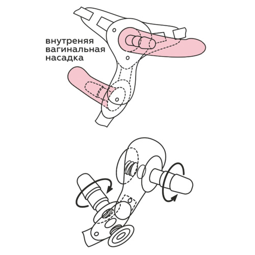 Пояс премиум WOMAN LONG с 3 насадками 303803 RU фото 7
