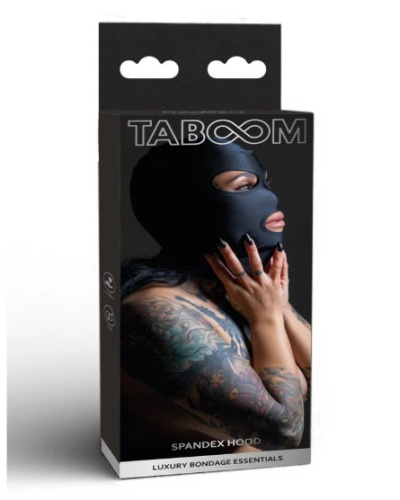 Маска-балаклава TABOOM Spandex Hood Black  фото 3