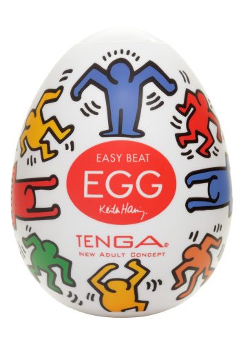 Мастурбатор яйцо "KEITH HARING EGG DANCE" фото 5