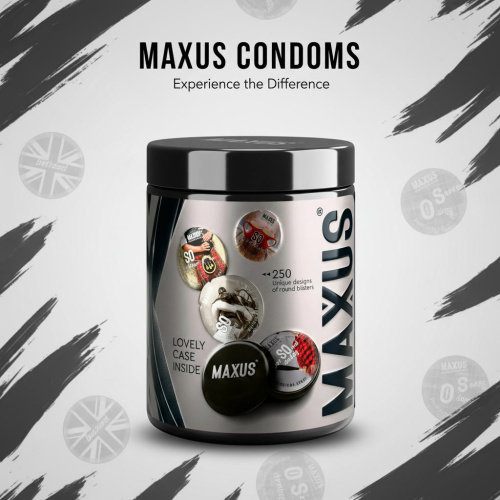 Презервативы MAXUS Extra Strong №15 с железным кейсом, черные, утолщенные, 15 шт фото 2