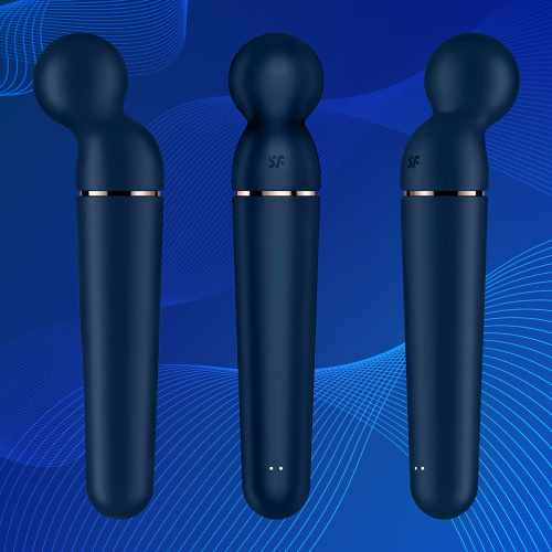 Satisfyer Planet Wand-er Blue - Массажеры для тела фото 5