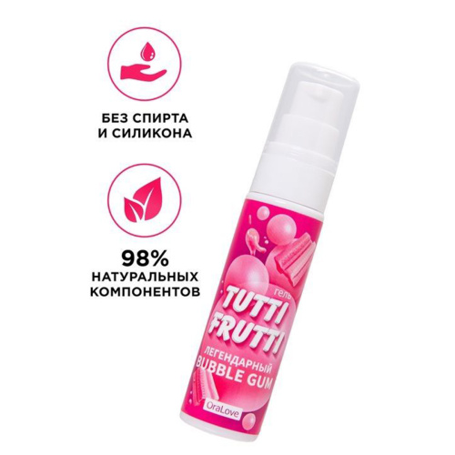 Интимный гель TUTTI-FRUTTI BUBBLE GUM 30 г фото 6