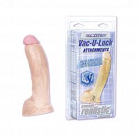 Насадка на штыревой страпон, в блистере, телесная