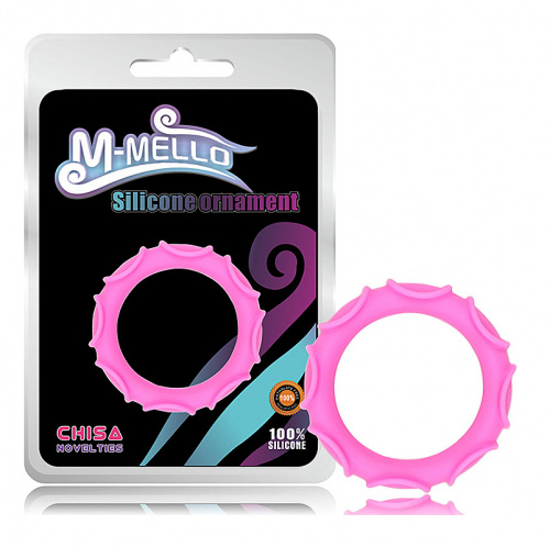 Эрекционное кольцо "M-mello", розовое