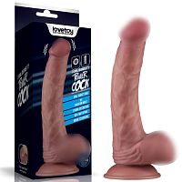 110204 LV Вибрирующий Фалоимитатор реалистик 9 Vibrating Dual Density Power Cock