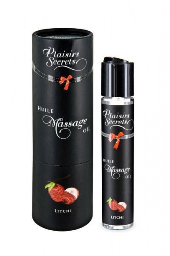 Plaisir Secret Массажное масло Huile Massage Oil Litchi с ароматом личи, 59 мл