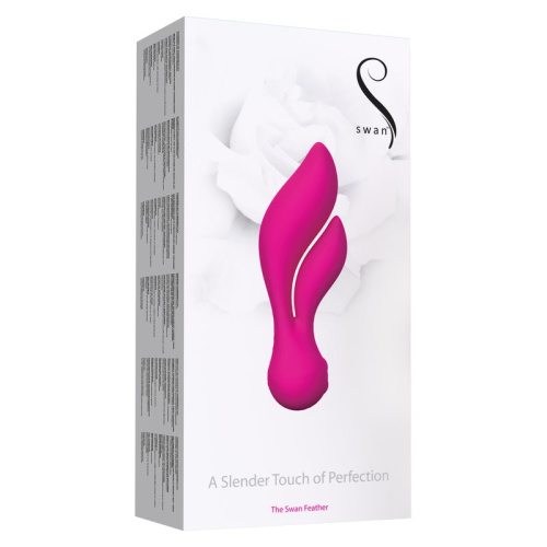 Перезаряжаемый вибромассажер "The Feather Swan", розовый фото 3
