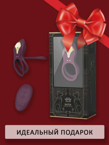 Zalo Bayek Вибрирующее кольцо  с дистанционным управлением цвет фиолетовый F03002 фото 11