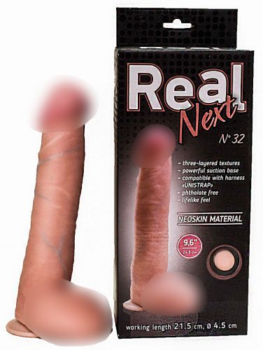 Фаллоимитатор неоскин на присоске REAL Next №32 563203 RU фото 2