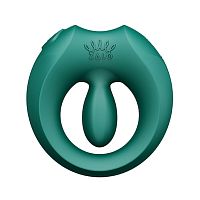 Вибрирующее кольцо ZALO Apis для пар, управляемое через приложение, изумрудный