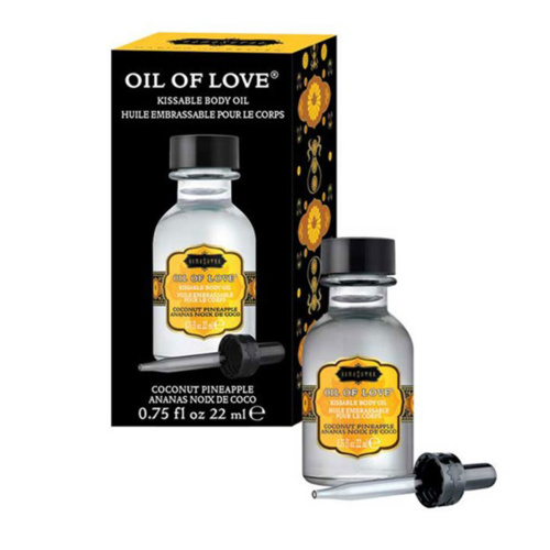 Согревающее масло для эрогенных зон «Oil of Love coconut pineapple» фото 4