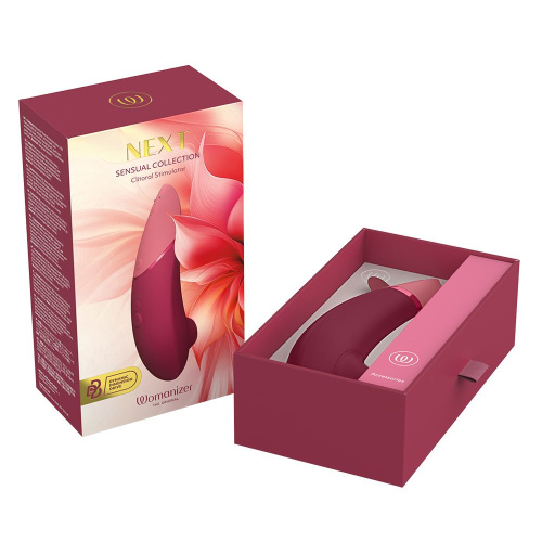 Бесконтактный клиторальный стимулятор Womanizer Next бордовый фото 2