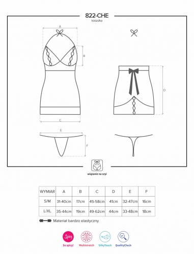 Сорочка и трусики "822-CHE-3" L\XL фото 6