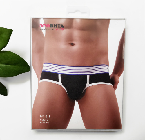 Черные сексуальные трусики для мужчин 116-1 фото 2