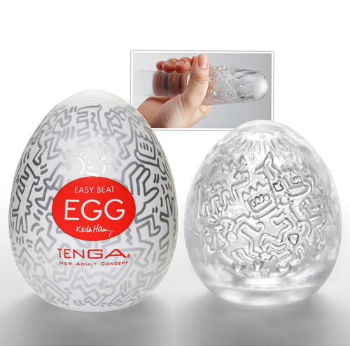 Мастурбатор-яйцо "KEITH HARING EGG PARTY" фото 2