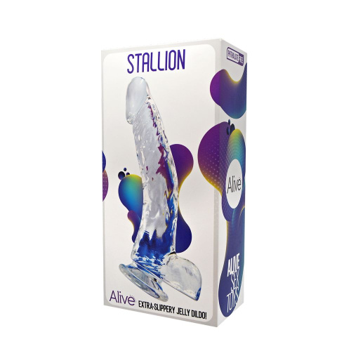 20670 / Фаллоимитатор на присоске Stallion Jelly Dildo прозрачный