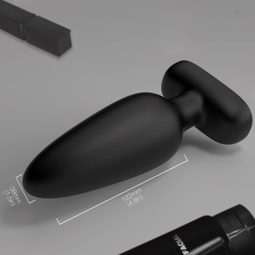 Анальная пробка VISUAL RIVET с вибрацией  фото 3