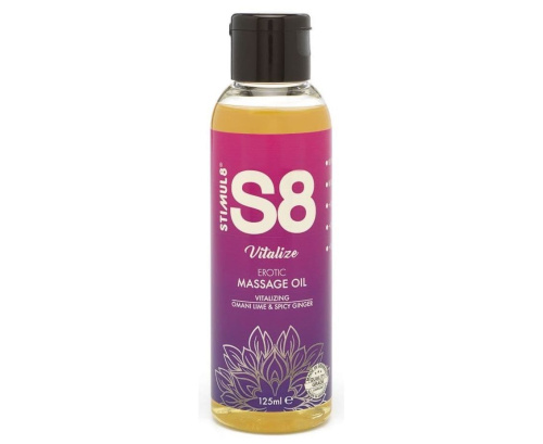 Массажное масло S8 Massage Oil  c ароматом лайма и имбиря