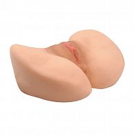 Мастурбатор вагина-анус реалистичная с вибрацией телесная
