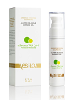  Массажный гель 3-в-1 Allover Delicious с ароматом ананаса и зеленого чая, 50 мл