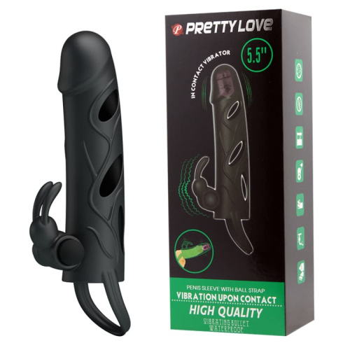 BI-026216A / Вибронасадка PrettyLove 5.5 закрытая с вибропулей в головке фото 2