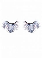 АКЦИЯ!616 BL Ресницы светлые сине-фиолетовые перья (бачи)