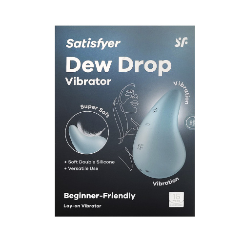 Вибростимулятор DEW Drop,голубой фото 5