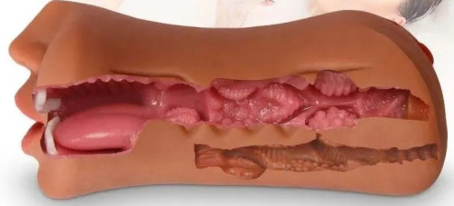 Реалистичный мастурбатор-вагина анус рот фото 2