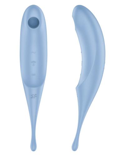 Satisfyer Twirling Pro Air Pulse Stimulator & Vibrator – Blue фото 5