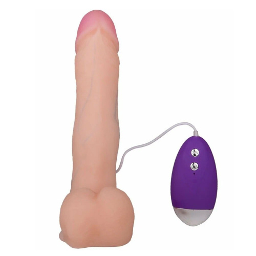 Телесный вибромассажёр-реалистик BEST COCK 6" - 19 см. фото 4