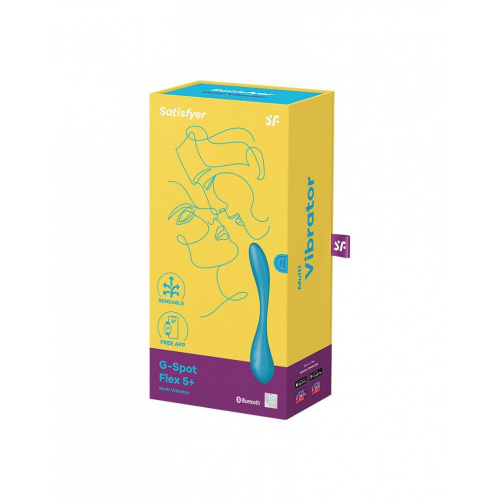 Синий гибкий вибратор Satisfyer G-Spot Flex 5+ 38681